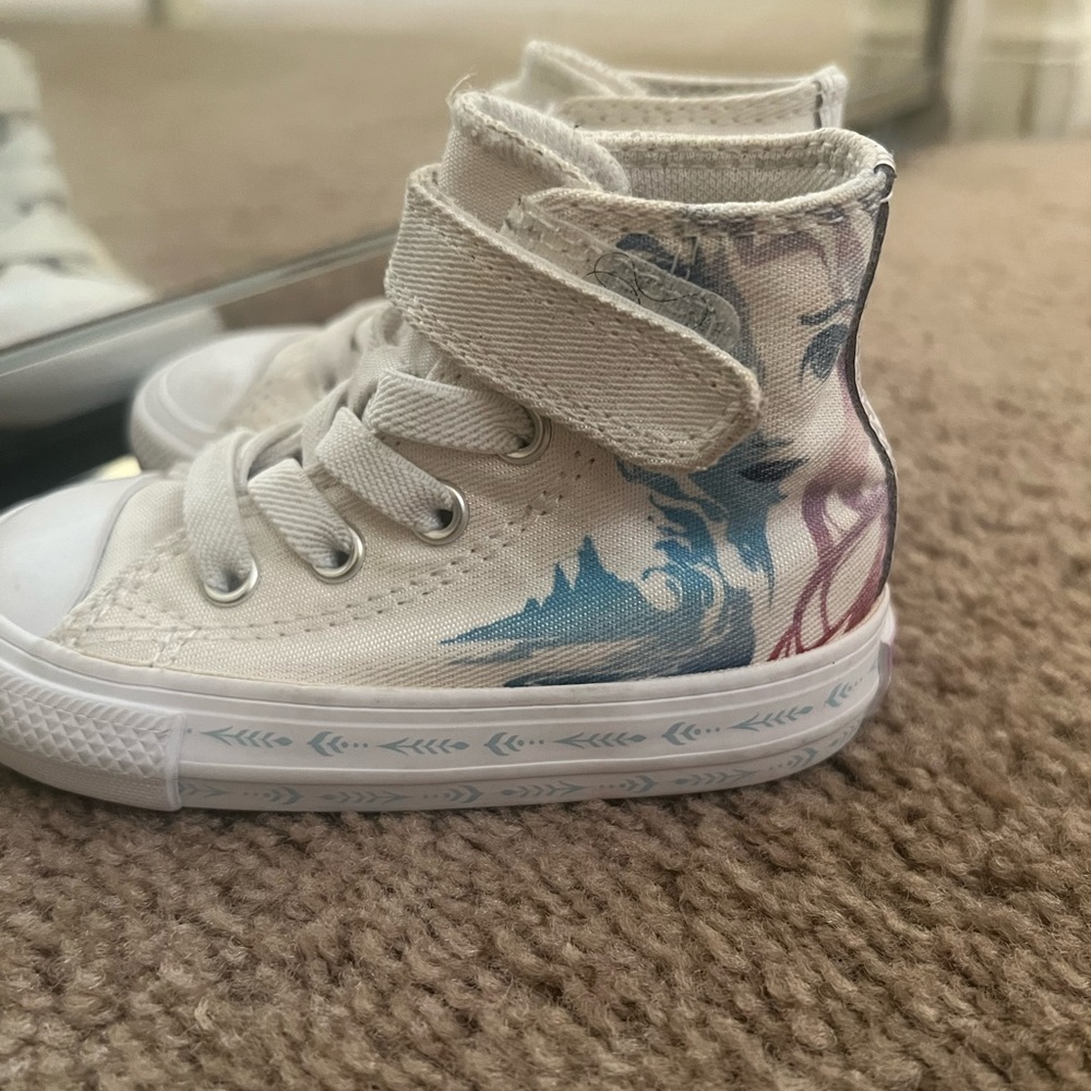 Converse Kids High-Top Sneakers - Cream and Blue